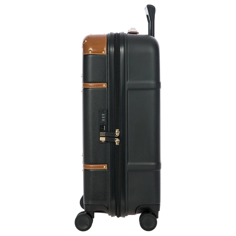 Brics Bellagio - 4-Rollen-Kabinentrolley 55 cm recycelt (black/tan)
