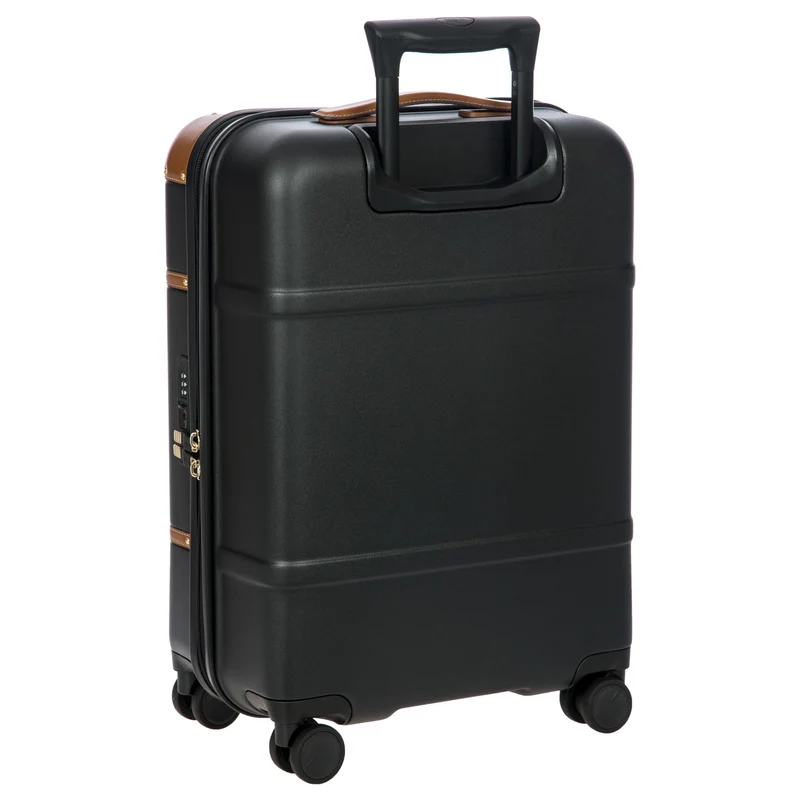 Brics Bellagio - 4-Rollen-Kabinentrolley 55 cm recycelt (black/tan)