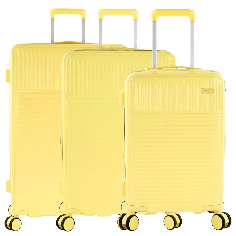 Heys Pastel - 4-Rollen-Trolley Set 3tlg. erw. (gelb)