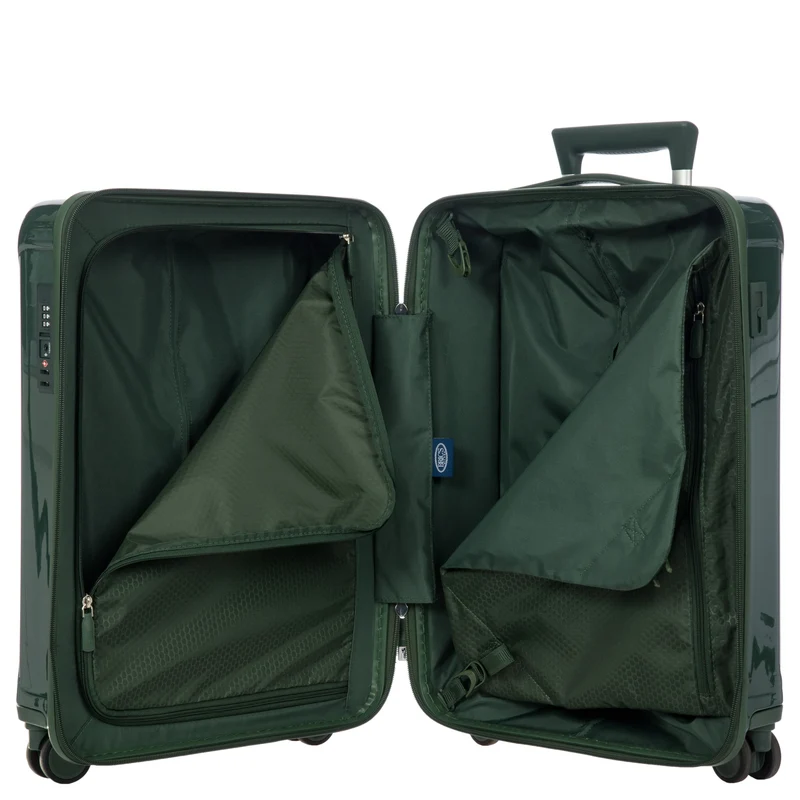 Brics Positano - 4-Rollen Kabinentrolley 55 cm USB (emerald green)