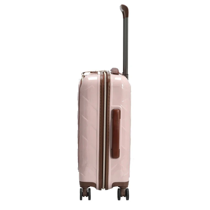 Stratic Leather and More - 4-Rollen-Kabinentrolley Vortasche 15" 55 cm S (rose)