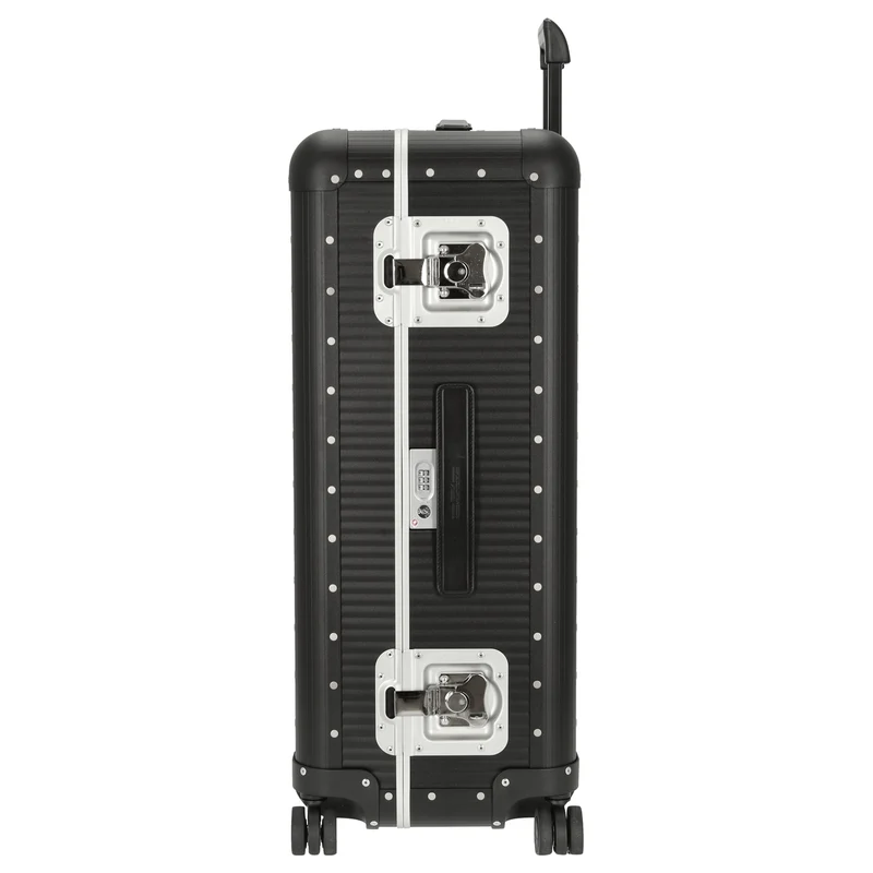 FPM Milano Bank aluminum Spinner 76 - 4-Rollen-Trolley 75 cm (caviar black)