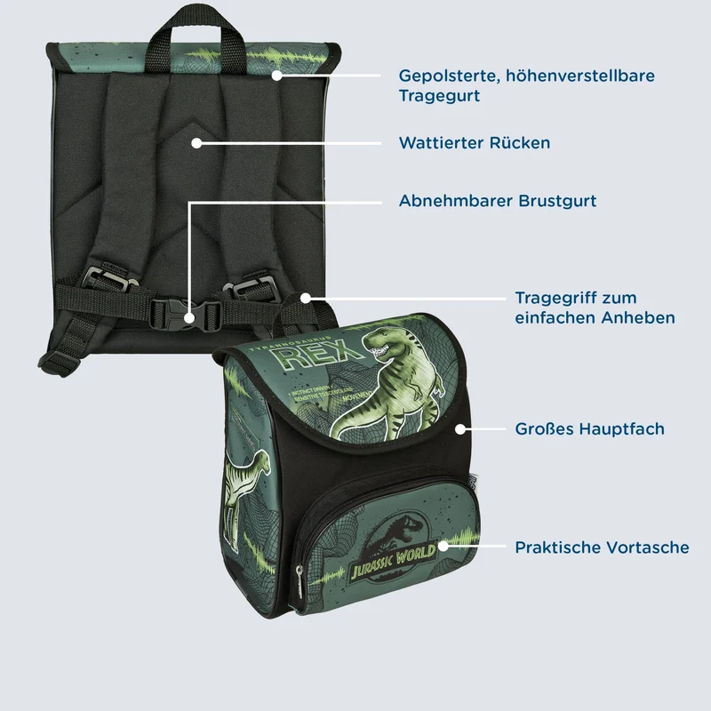 Scooli CUTIE - Kindergartenrucksack 23 cm (Jurassic World)