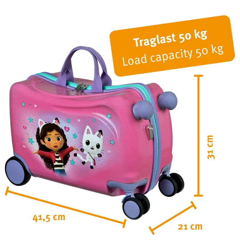 Undercover Gabby's Dollhouse Ride-On - 4-Rollen-Kindertrolley 47.5 cm (Gabby's Dollhouse)