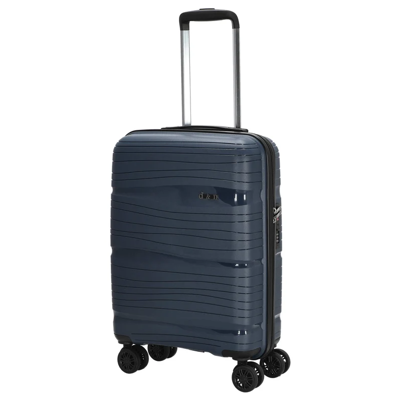 D&N Travel Line 4300 - 4-Rollen-Kabinentrolley S 55 cm (dunkelblau)