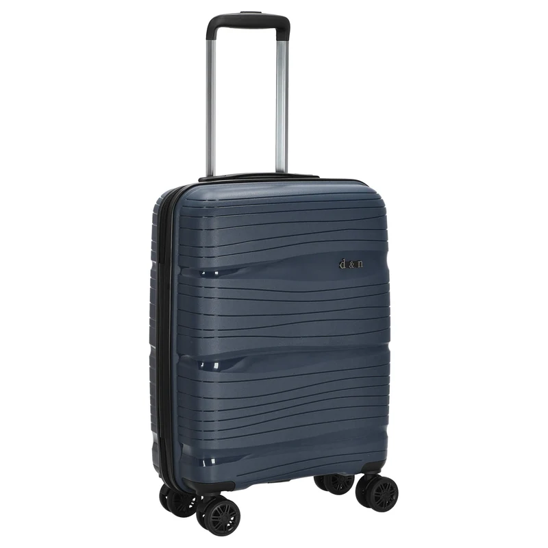 D&N Travel Line 4300 - 4-Rollen-Kabinentrolley S 55 cm (dunkelblau)
