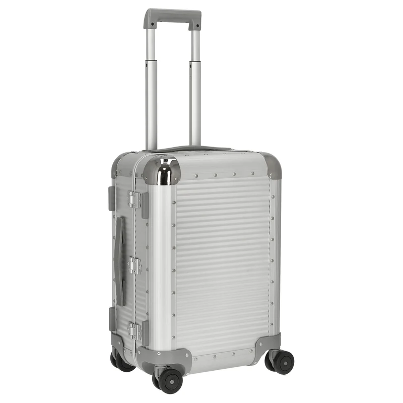 FPM Milano Bank S aluminum Spinner 53 - 4-Rollen-Kabinentrolley 53 cm (moonlight silver)