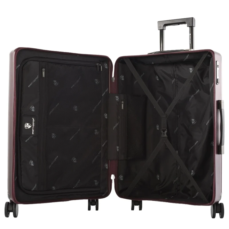 Heys SmartLuggage - 4-Rollen Trolley M (burgundy)