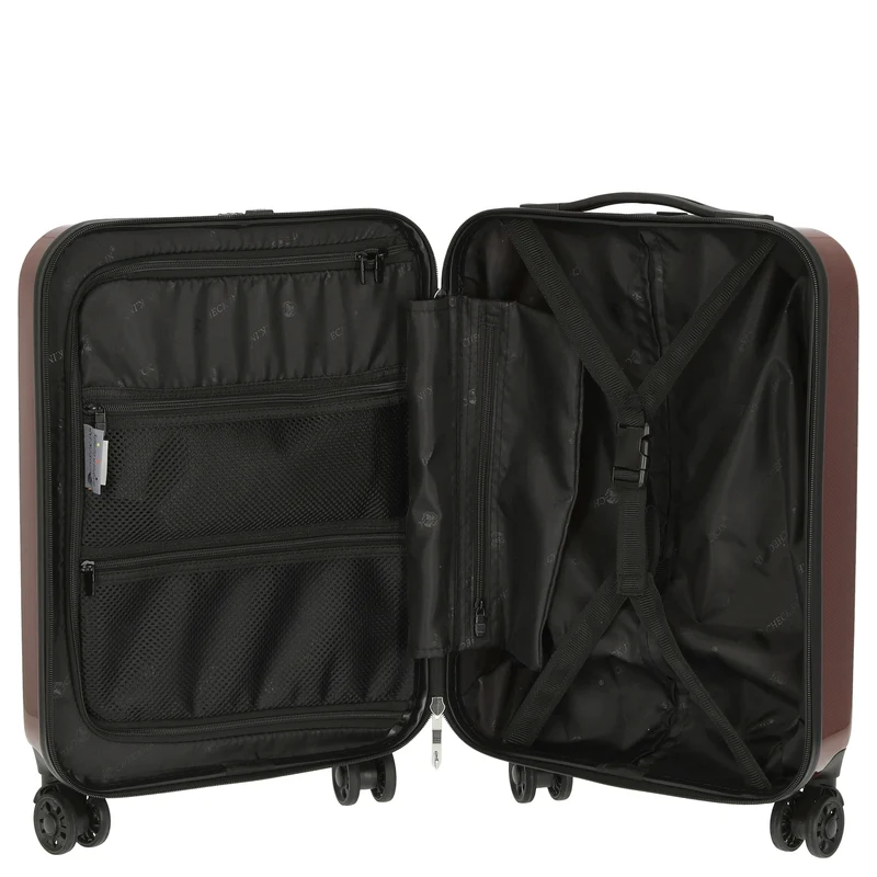 CHECK.IN London 2.0 - 4-Rollen-Trolley 50 cm (carbon rot)