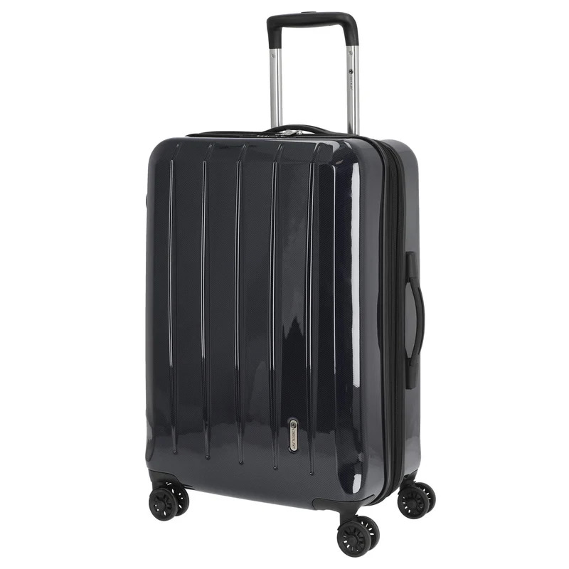 CHECK.IN London 2.0 - 4-Rollen-Trolley 67 cm (carbon blau)