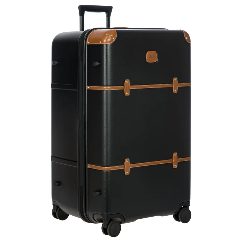 Brics Bellagio Trunk - 4-Rollen-Trolley 80 cm recycelt (black/tan)