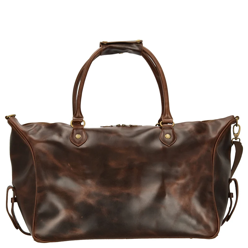 Buckle & Seam Linwood Weekender - Reisetasche 50 cm Leder (brown/dots)