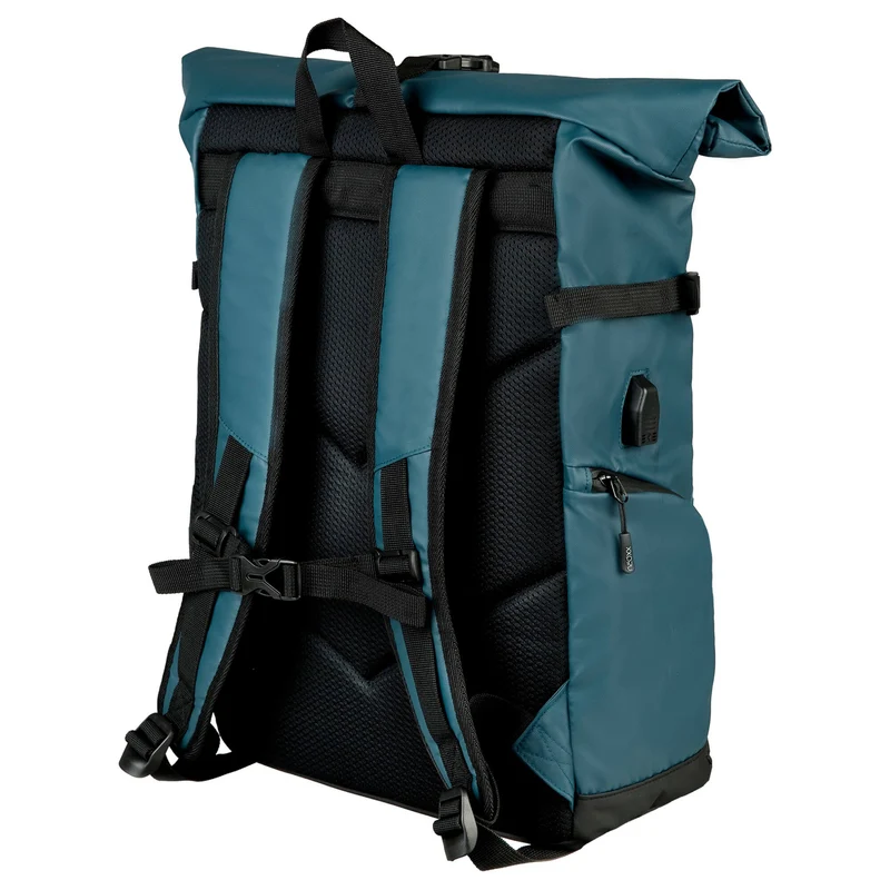 Neoxx VIBE Roll Top - Rucksack 15" 45 cm USB (nite)