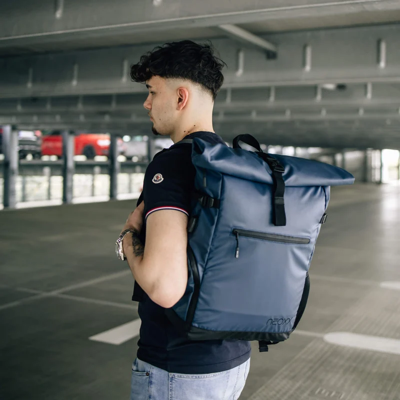 Neoxx VIBE Roll Top - Rucksack 15" 45 cm USB (nite)