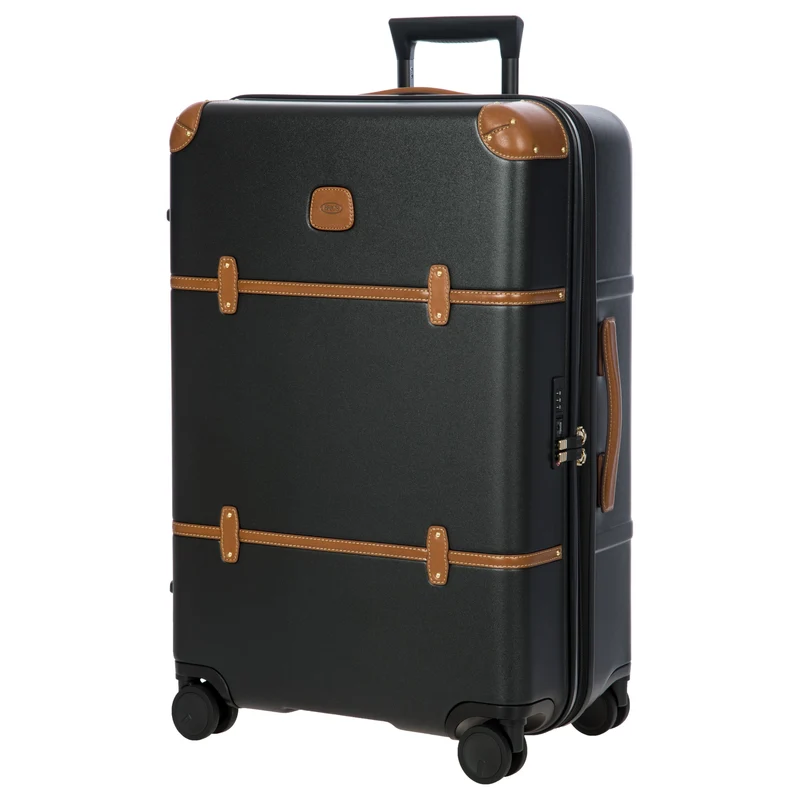 Brics Bellagio - 4-Rollen-Trolley 70.5 cm erw. recycelt (black/tan)