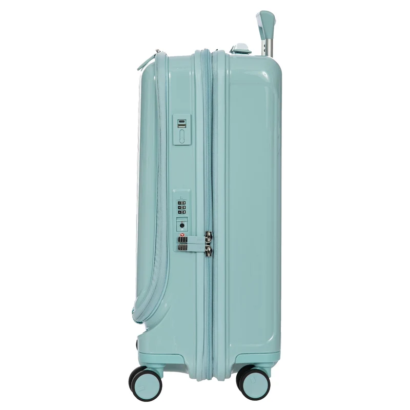 Brics Positano - 4-Rollen Kabinentrolley 55 cm USB erw. (hellblau)