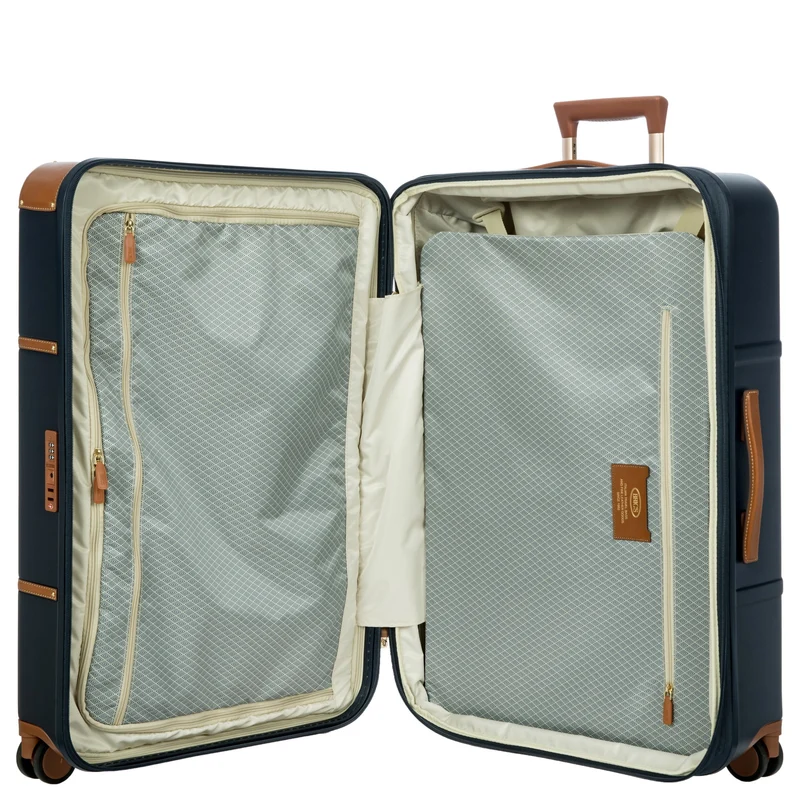 Brics Bellagio - 4-Rollen-Trolley 76 cm erw. recycelt (blue/tan)