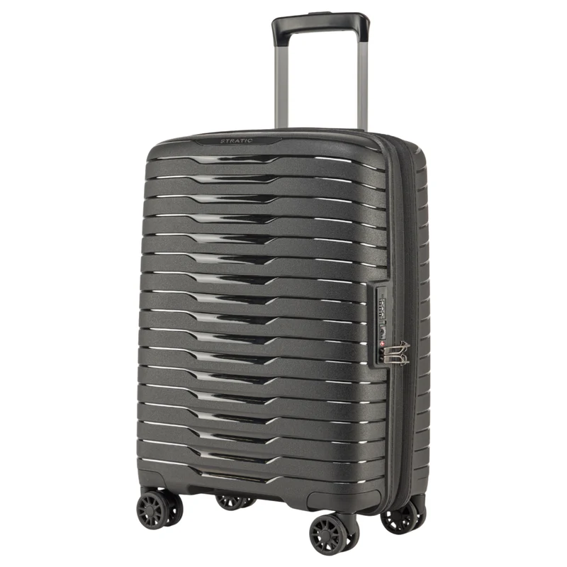 Stratic Novium SL - 4-Rollen-Kabinentrolley 55 cm erw. (black)