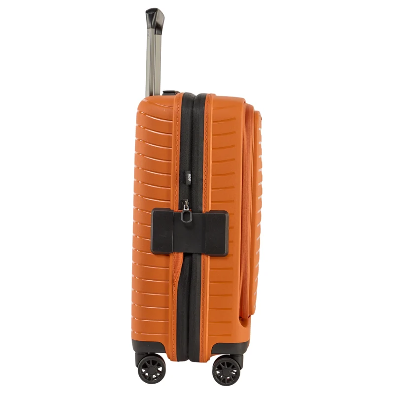 Stratic Novium ML - 4-Rollen-Kabinentrolley mit Vortasche 55 cm erw. (rosso/clay)