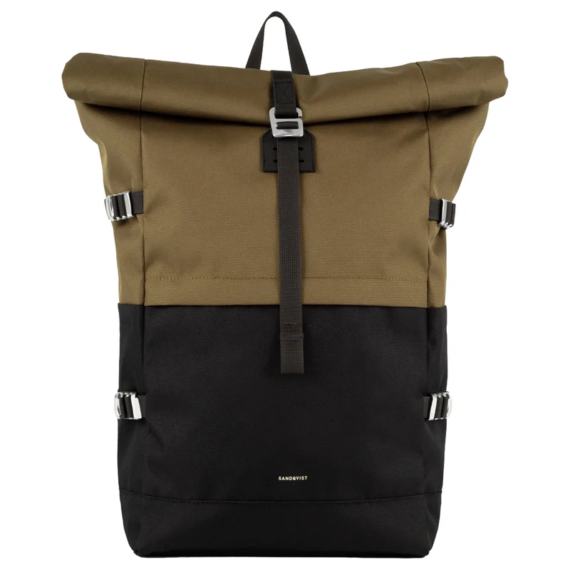Sandqvist Icon Rolltop - Rucksack L 16" 65 cm erw. (multi olive)