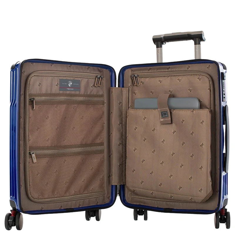 Heys Tekno - 4-Rollen-Kabinentrolley S 15.6" 53 cm USB (blue)