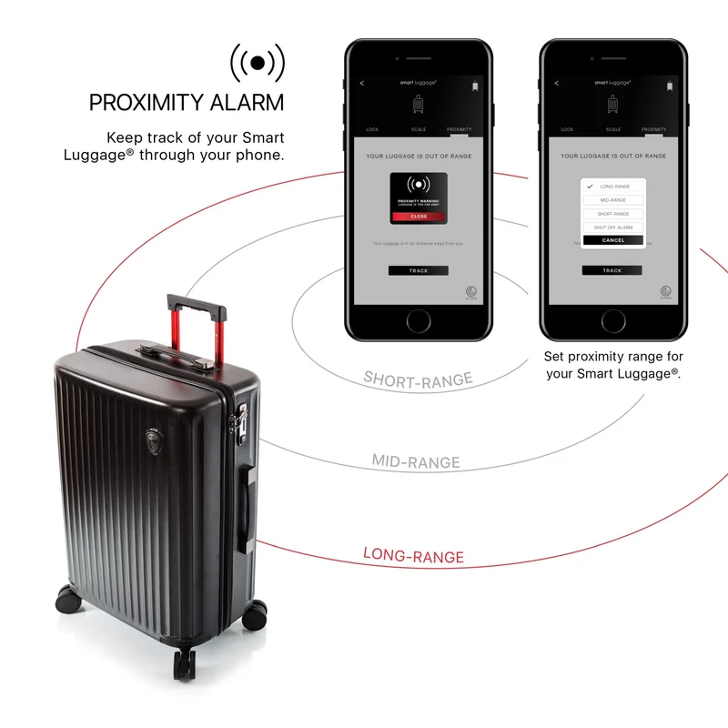 Heys SmartLuggage - 4-Rollen-Kabinentrolley S (black)