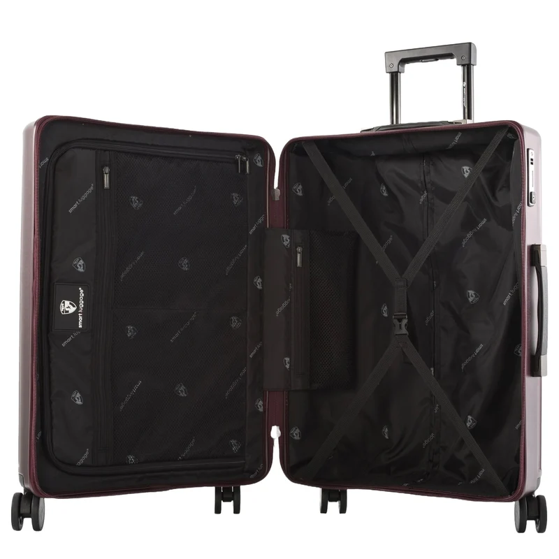 Heys SmartLuggage - 4-Rollen Trolley M (burgundy)