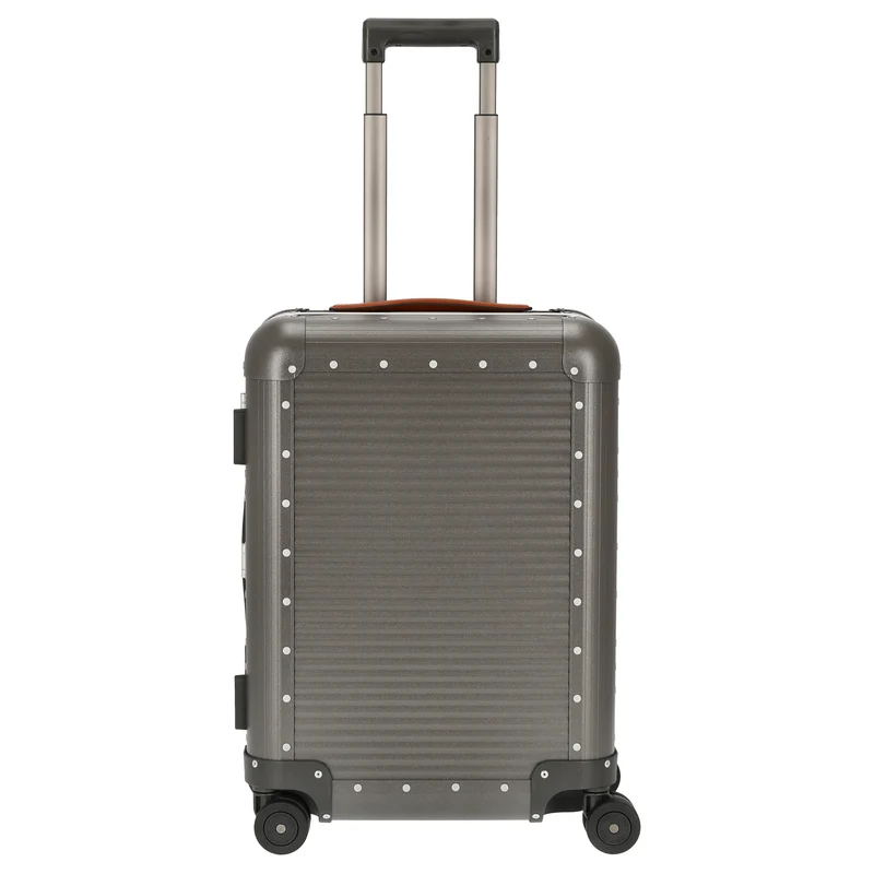 FPM Milano Bank aluminum Spinner 55 M - 4-Rollen-Kabinentrolley 55/25 cm (steel grey)