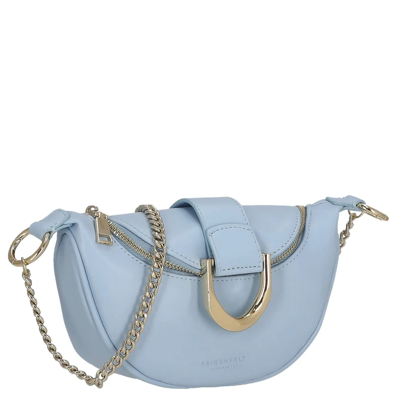 Seidenfelt Sonka - Umhängetasche 19 cm (shy blue/gold)
