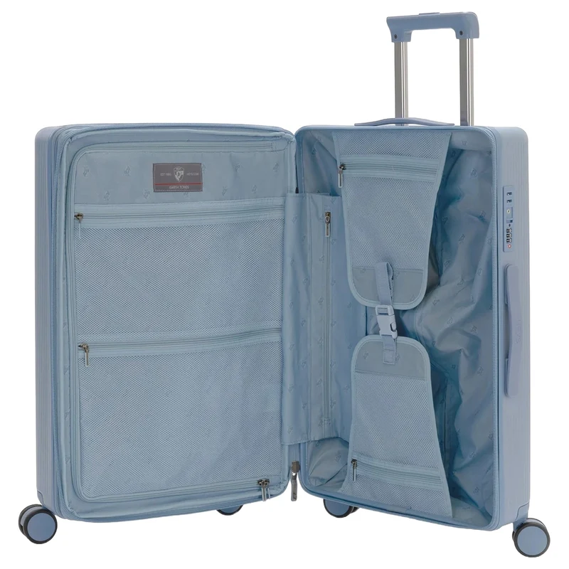 Heys Earth Tones - 4-Rollen-Trolley M 66 cm erw. (glacier grey)