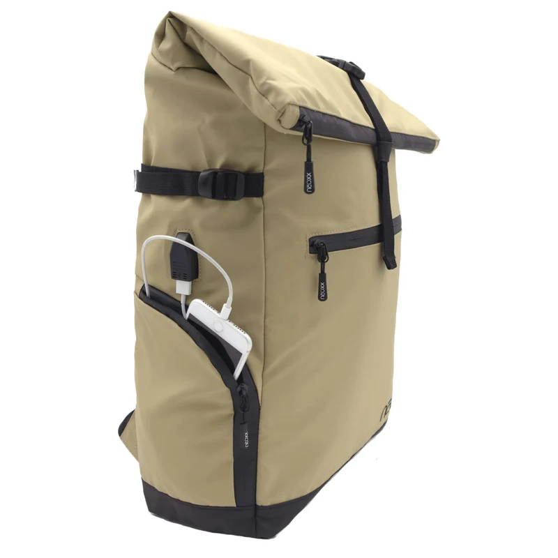 Neoxx VIBE Roll Top - Rucksack 15" 45 cm USB (nomadic)