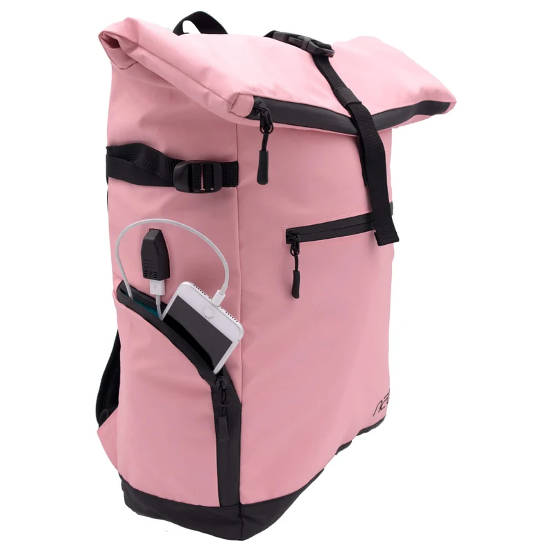 Neoxx VIBE Roll Top - Rucksack 15" 45 cm USB (candy)
