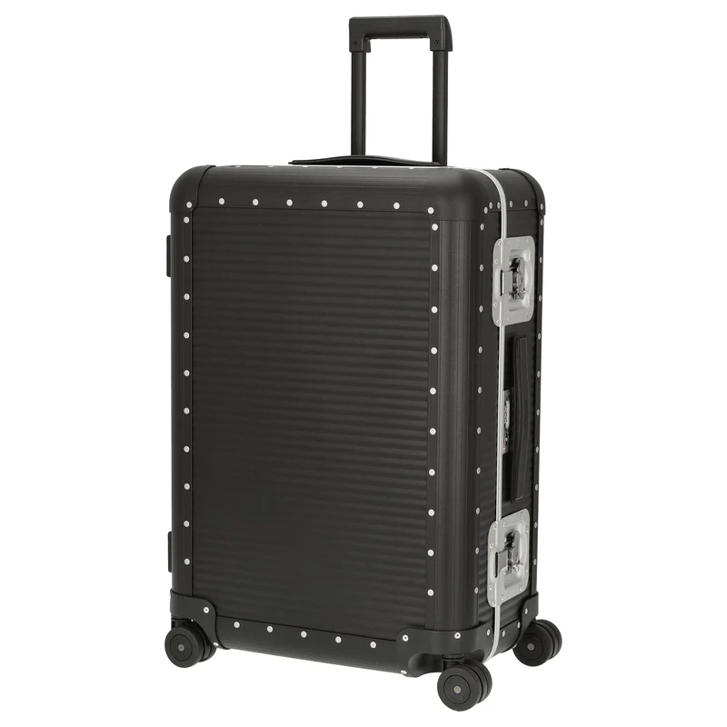 FPM Milano Bank aluminum Spinner 68 - 4-Rollen-Trolley 66 cm (caviar black)