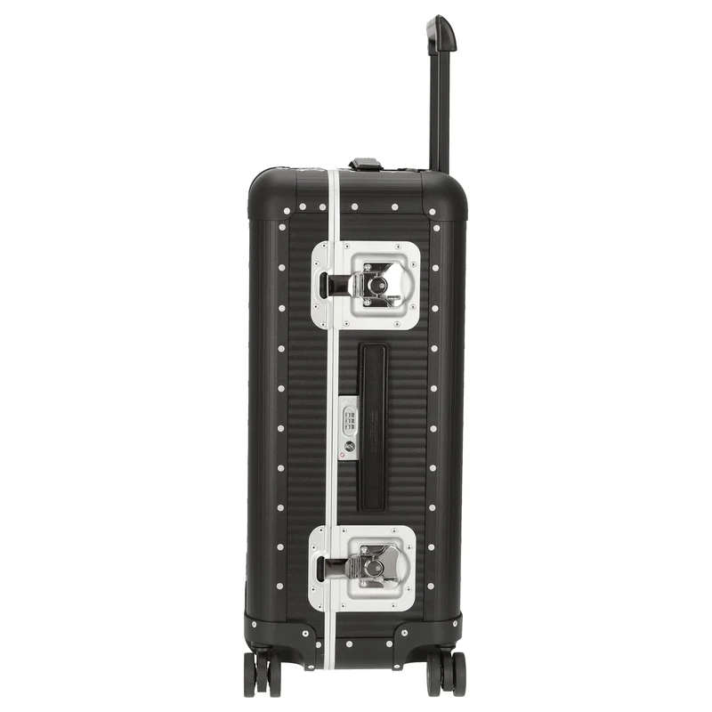FPM Milano Bank aluminum Spinner 68 - 4-Rollen-Trolley 66 cm (caviar black)