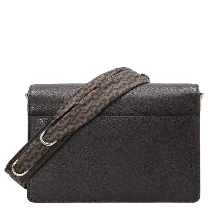 Aigner Livia - Umhängetasche + Tuch 24 cm M (espresso brown)