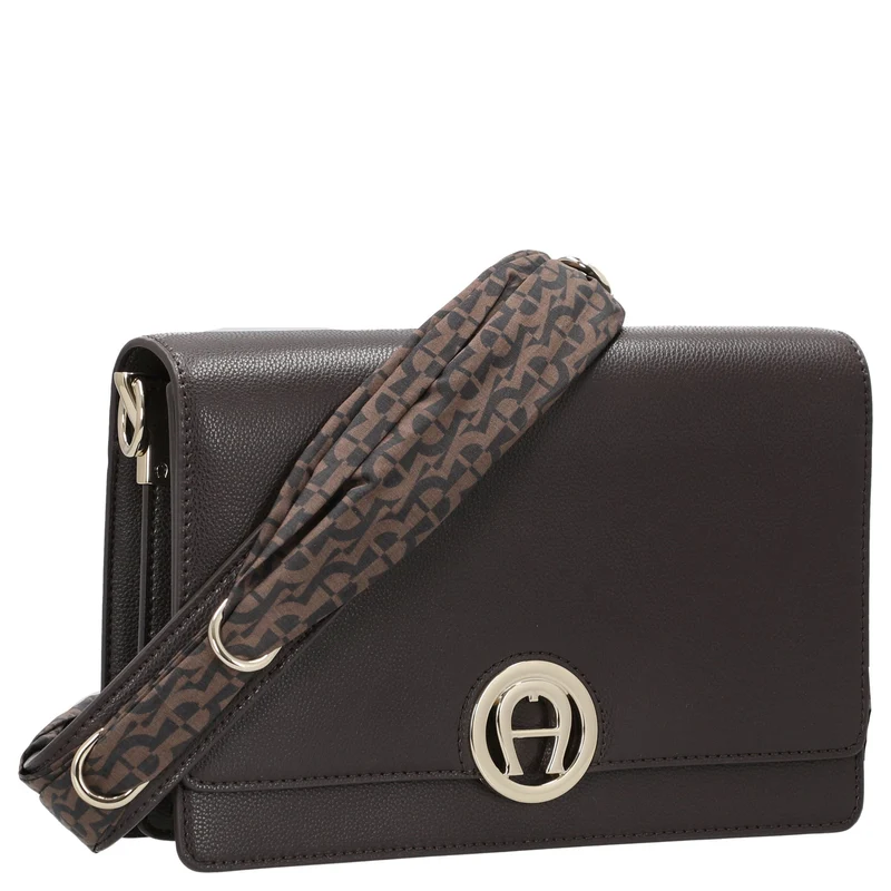 Aigner Livia - Umhängetasche + Tuch 24 cm M (espresso brown)