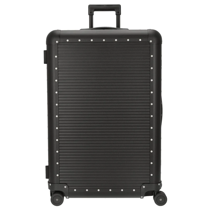FPM Milano Bank aluminum Spinner 76 - 4-Rollen-Trolley 75 cm (caviar black)