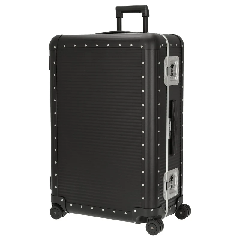 FPM Milano Bank aluminum Spinner 76 - 4-Rollen-Trolley 75 cm (caviar black)