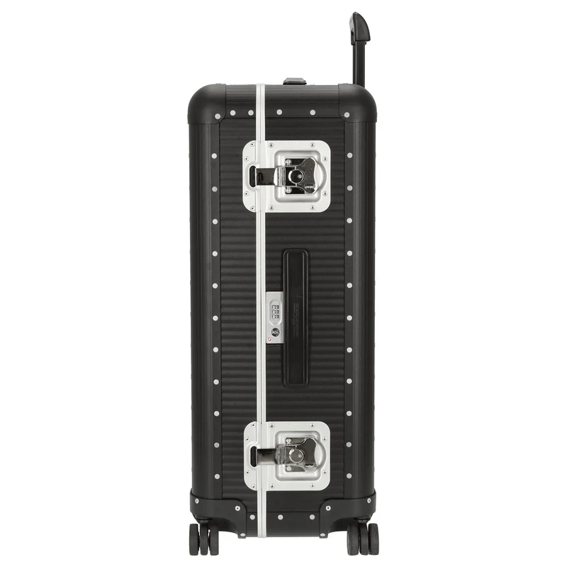 FPM Milano Bank aluminum Spinner 76 - 4-Rollen-Trolley 75 cm (caviar black)