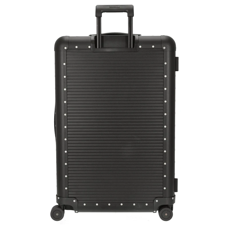 FPM Milano Bank aluminum Spinner 76 - 4-Rollen-Trolley 75 cm (caviar black)
