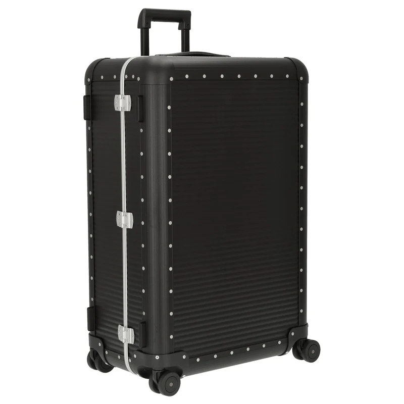 FPM Milano Bank aluminum Spinner 76 - 4-Rollen-Trolley 75 cm (caviar black)