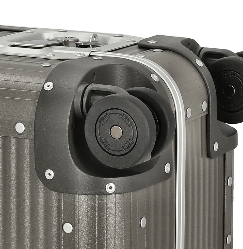 FPM Milano Bank aluminum Spinner 55 M - 4-Rollen-Kabinentrolley 55/25 cm (steel grey)