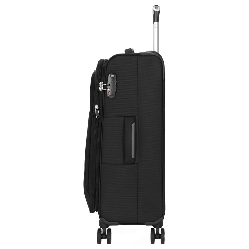 D&N Travel Line 6404 - 4-Rollen-Trolley M 68 cm (schwarz)
