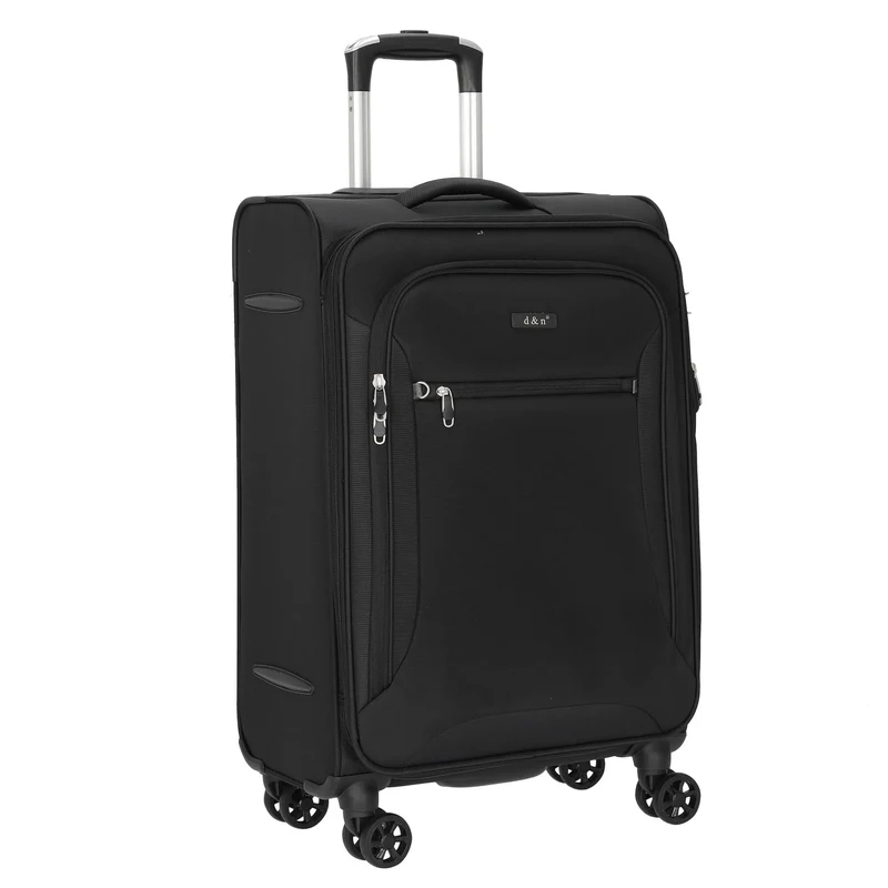 D&N Travel Line 6404 - 4-Rollen-Trolley M 68 cm (schwarz)