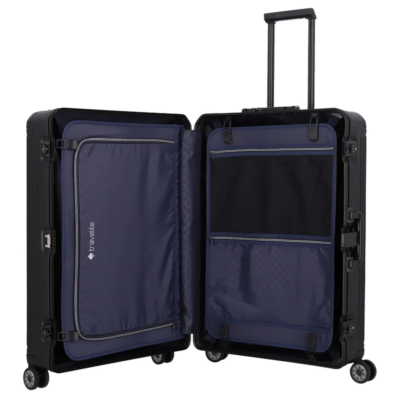 Travelite Next - 4-Rollen-Trolley L 77 cm (black)