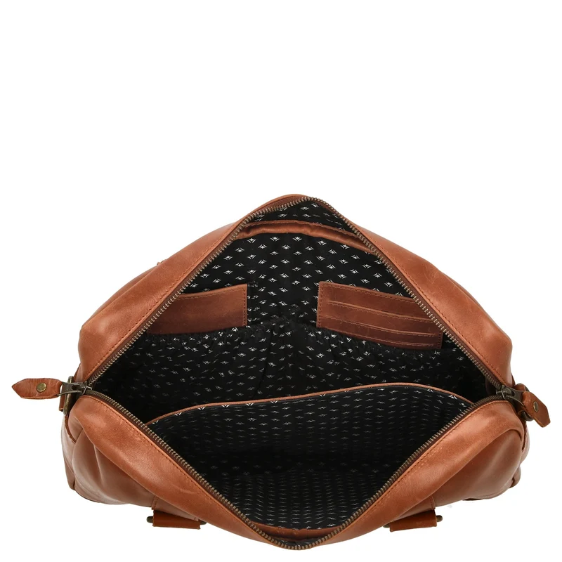 Buckle & Seam Everett - Aktentasche 16" 38 cm (cognac)