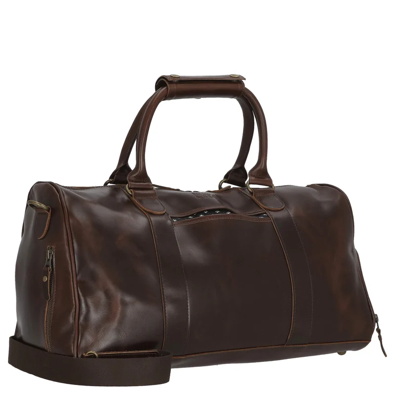 Buckle & Seam Collin - Reisetasche 48 cm (braun/dots)