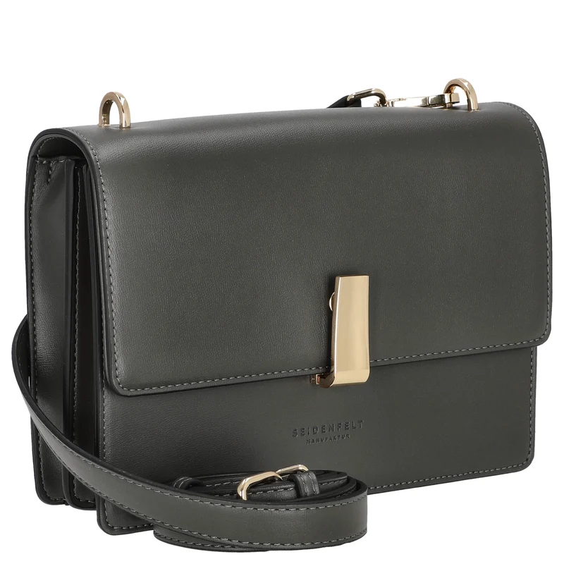 Seidenfelt Flen Crossbody - Umhängetasche 22 cm (antracite/gold)