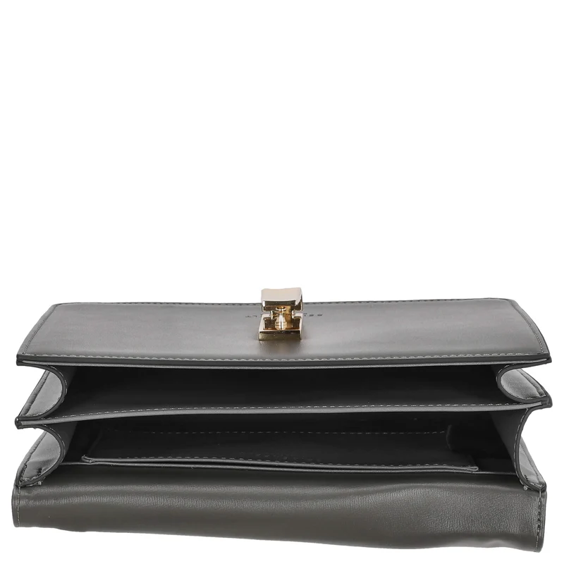 Seidenfelt Flen Crossbody - Umhängetasche 22 cm (antracite/gold)