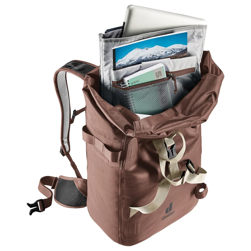 Deuter Amager 25+5 - wasserdichter Fahrradrucksack 15" 48 cm (raisin)